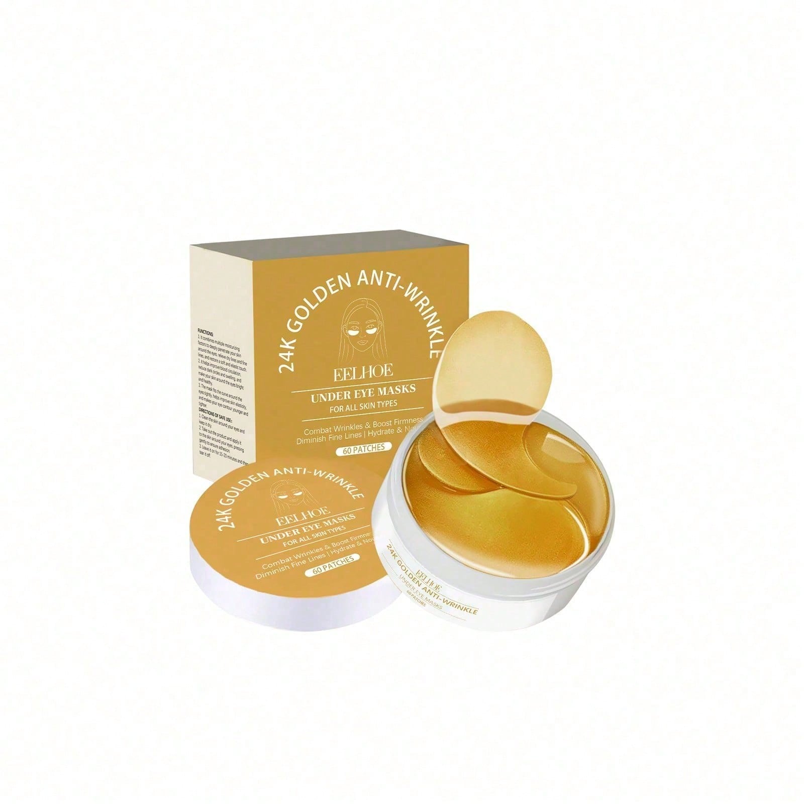 24K Gold Eye Mask, 60 Count Lu - огляд і ціна Luxury Skincare Line